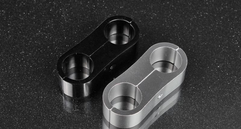 Зажим шлангов, алюминиевый, черный AN10