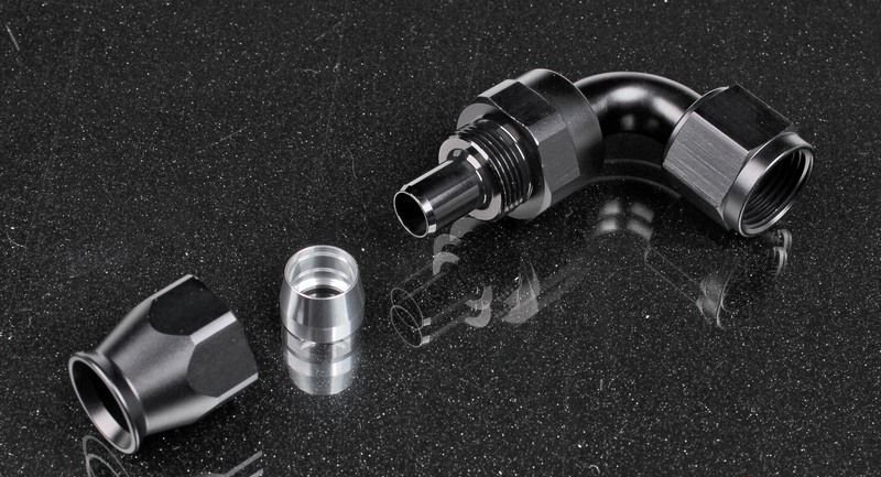 Фитинг AN8 90° под тефлоновый шланг PTFE