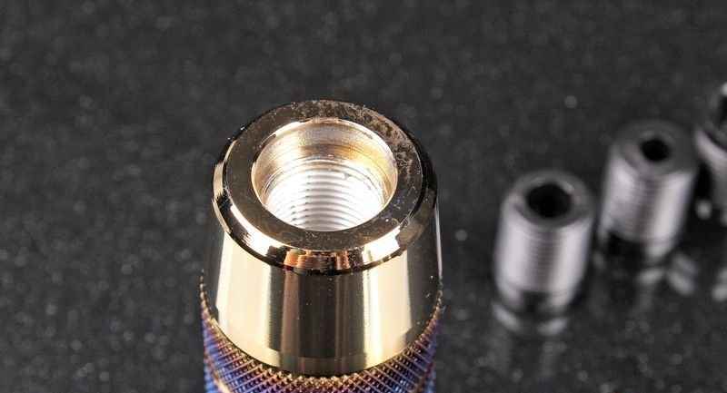 Ручка КПП, алюминий синий/золотой