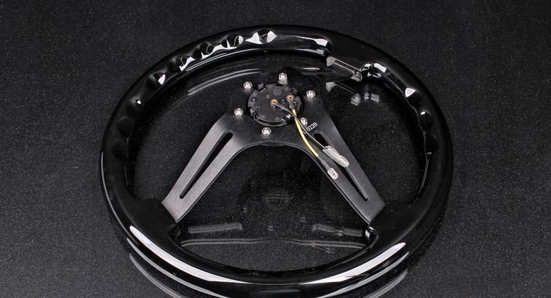 Руль NRG 350 мм, большой вылет