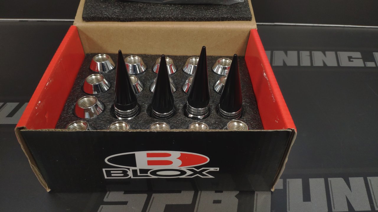 Гайки колесные Blox nut сталь+алюминий M12*1.5, черные