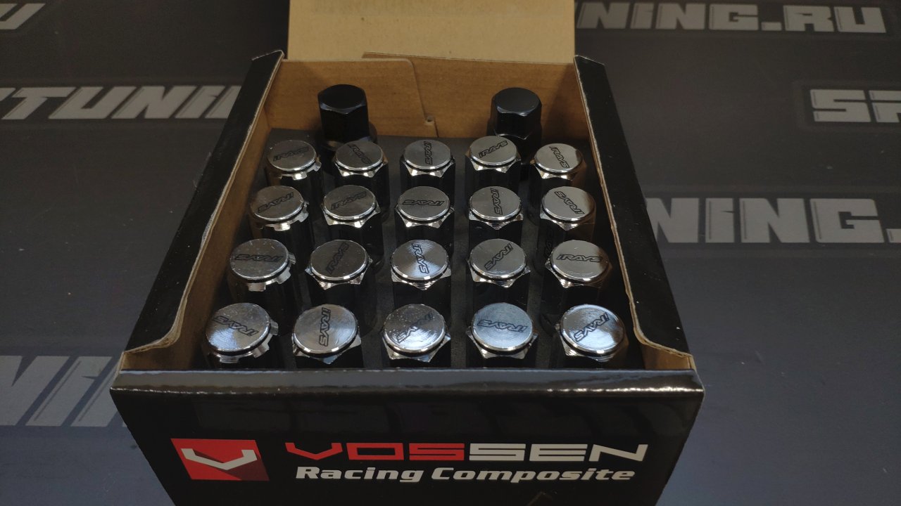 Гайки колесные Rays style M12*1.5 высота - 51мм, хром