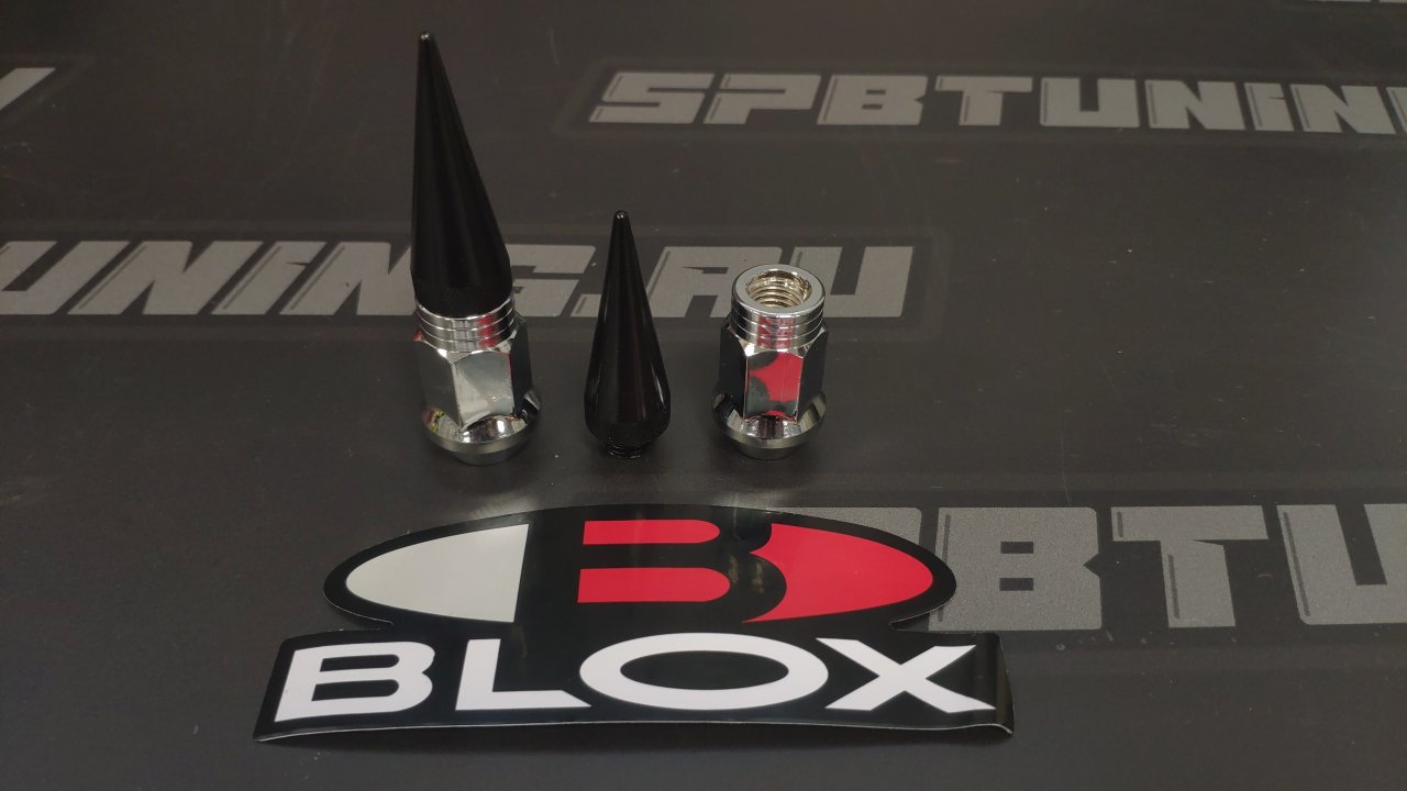 Гайки колесные Blox nut сталь+алюминий M12*1.5, черные