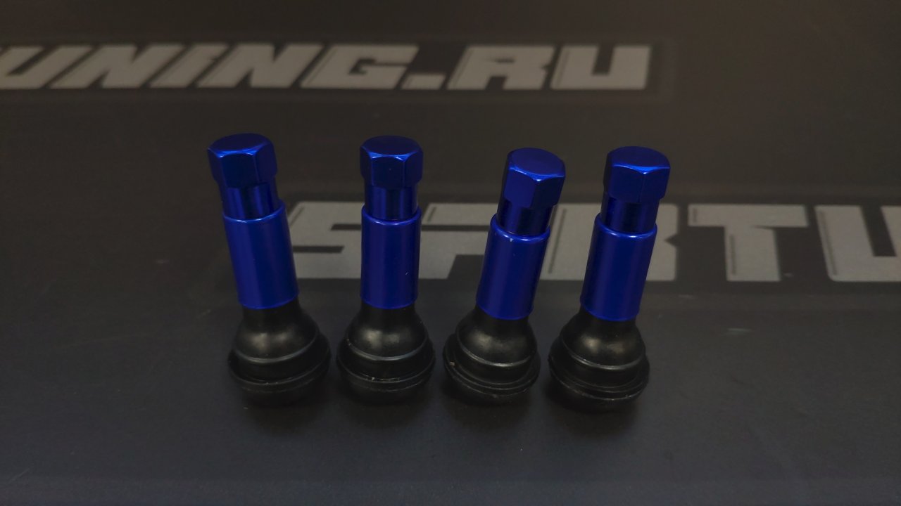 Ниппель колесный. Синий хром.