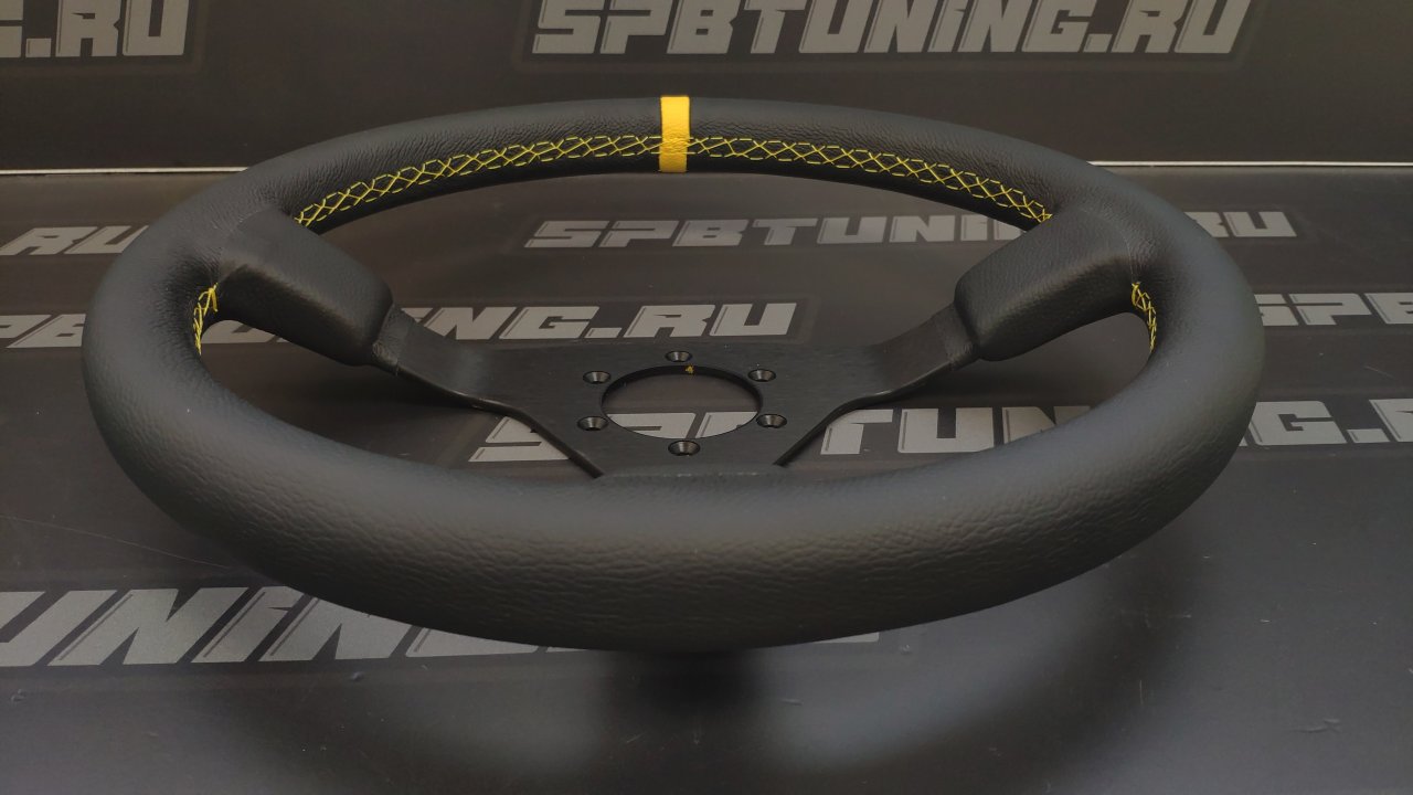 Руль OMP WRC, кожа, черный