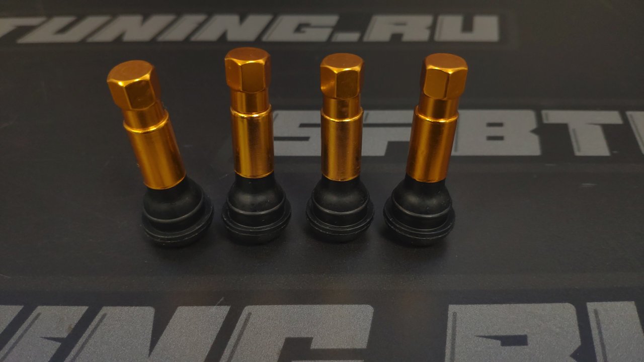 Ниппель колесный. Золотой хром.