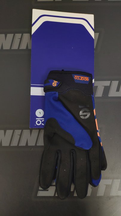 SPARCO Перчатки механика MECA-3, синий-оранжевый, р-р L