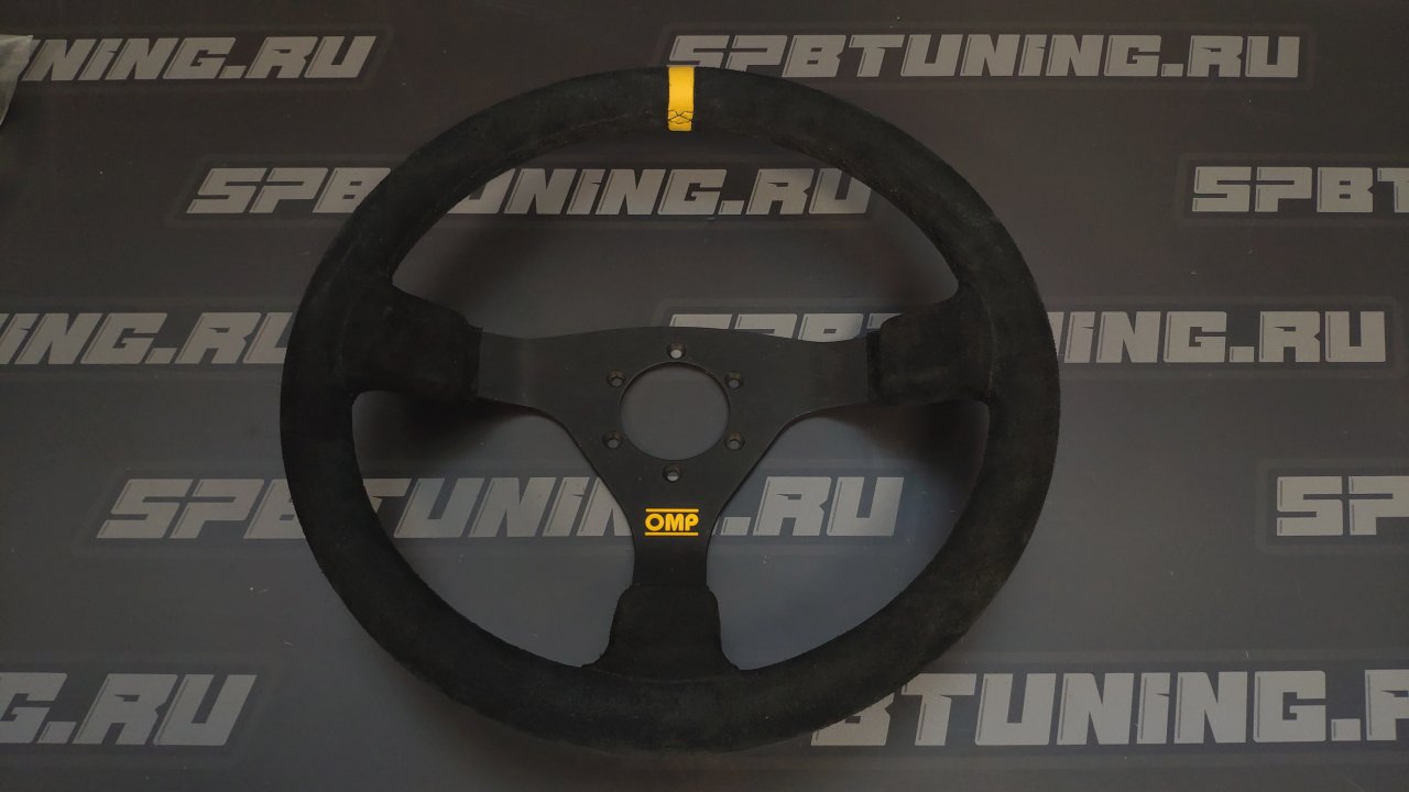 Руль OMP WRC, замша, черный