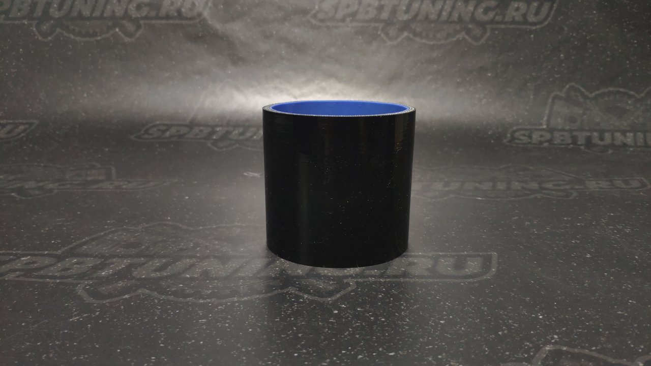 Патрубок силиконовый 89 мм, чёрный