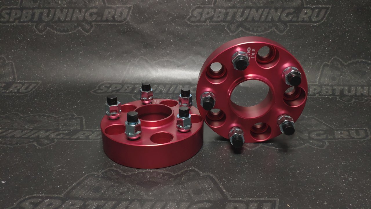 Проставки ступичные AJS 5х114.3 ЦО 66.1 25мм резьба М12*1.25 (Nissan, Infiniti)