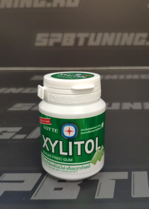 Резинка жевательная Xylitol Lime Mint "Лайм и мята", Thai Lotte, 58г,