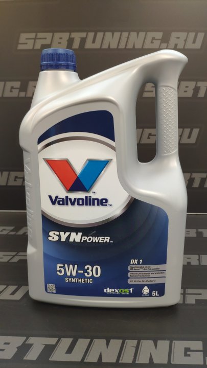 МАСЛО МОТОРНОЕ СИНТЕТИЧЕСКОЕ VALVOLINE SYNPOWER DX1 5W30 5Л