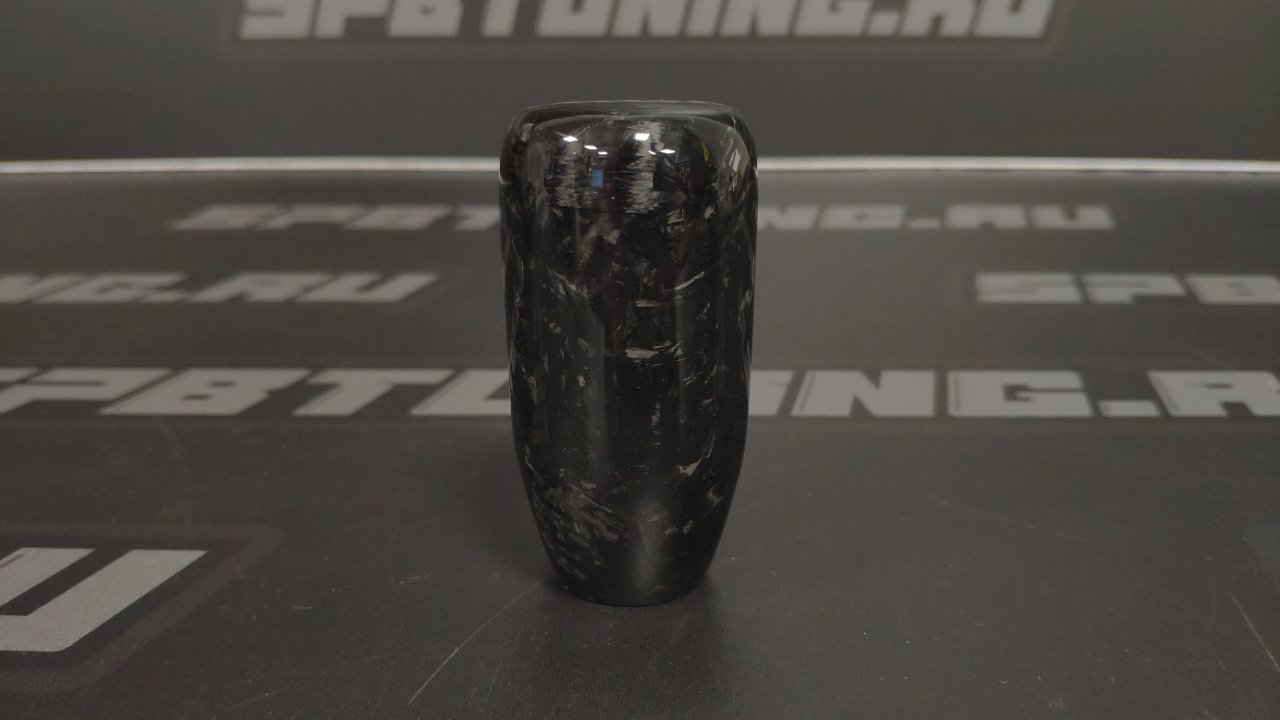 Ручка МКПП чёрный рубленный карбон L=70mm