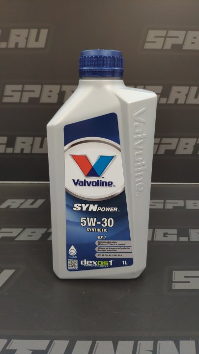 МАСЛО МОТОРНОЕ СИНТЕТИЧЕСКОЕ VALVOLINE SYNPOWER DX1 5W30 1Л