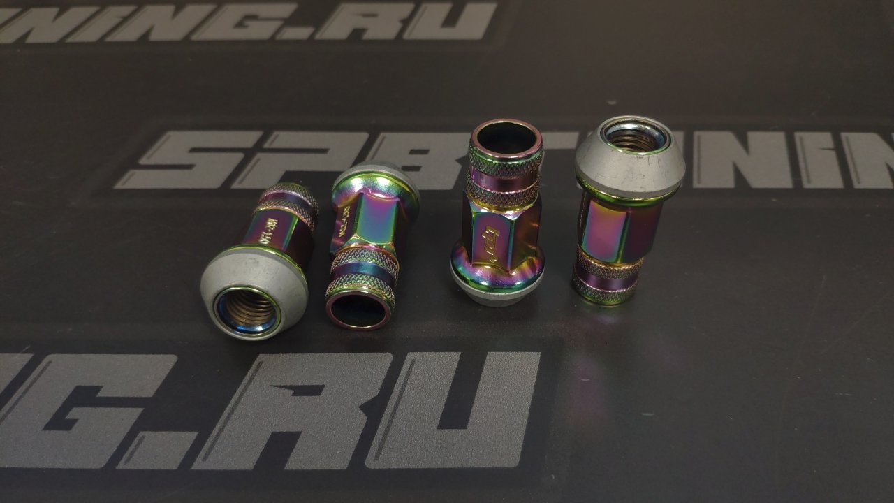 TPI гайки спортивные стальные 45мм М12*1.50 4шт