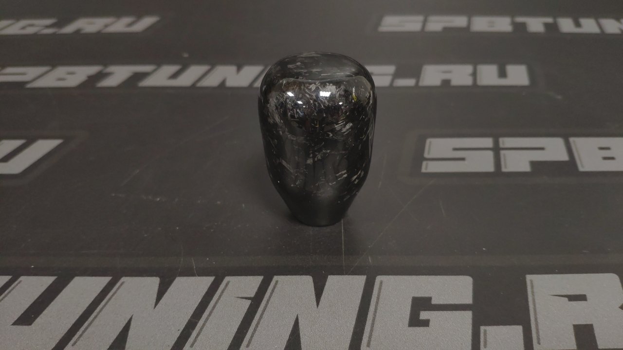 Ручка МКПП чёрный рубленный карбон L=60mm