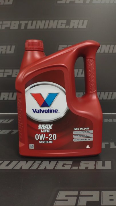 Моторное масло VALVOLINE MAXLIFE 0W20 4л