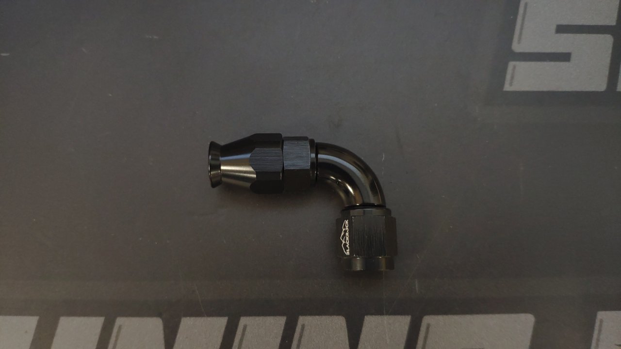 Фитинг AN4 90° Full Flow под тефлоноый шланг (PTFE)