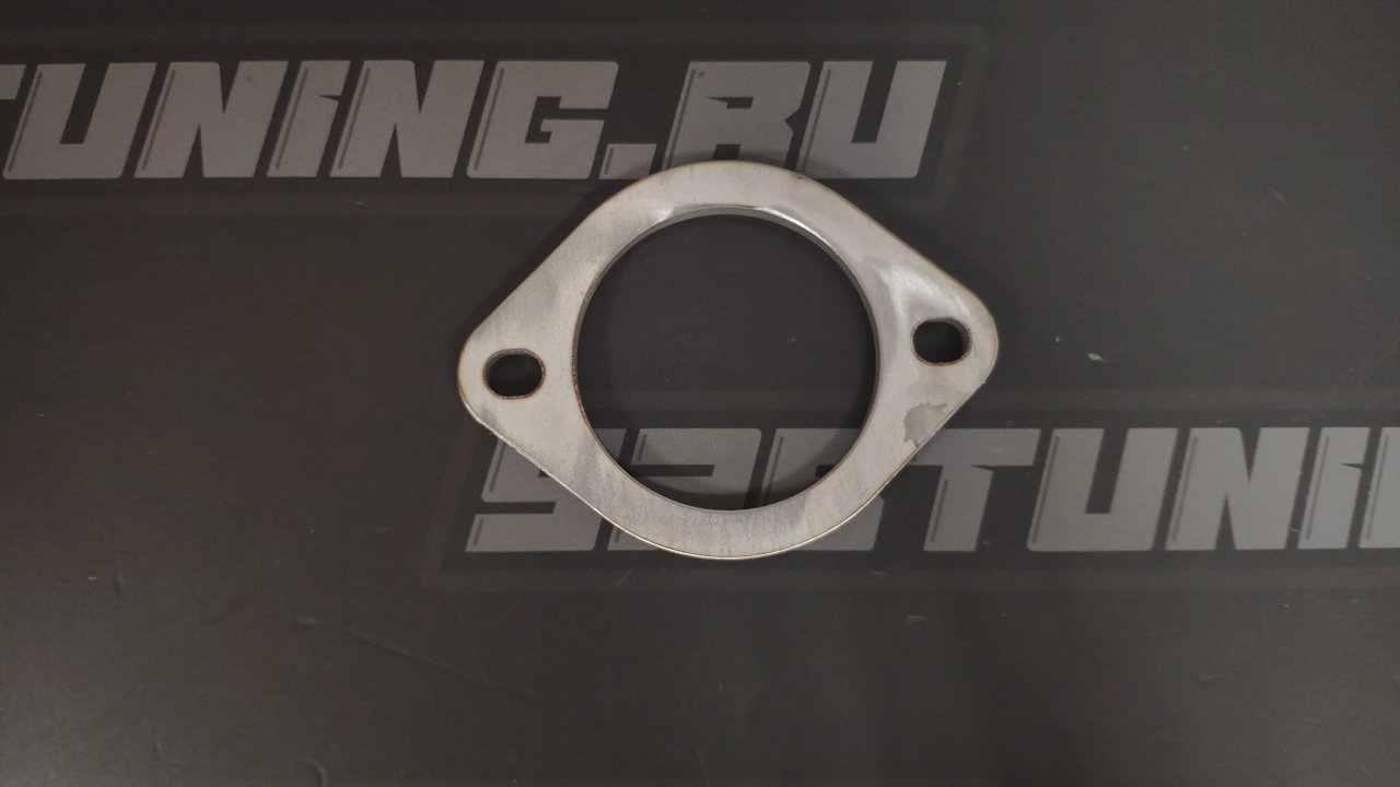 Фланец под 2 болта 76мм, нержавеющая сталь