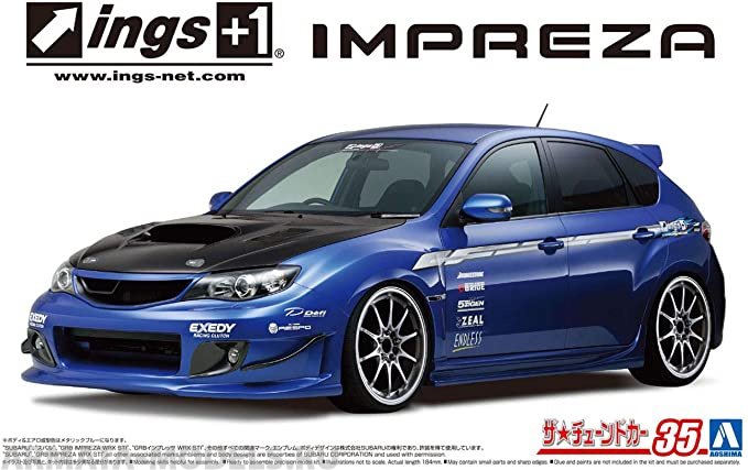 Сборная модель Aoshima INGS GRB SUBARU IMPREZA WRX STI `07