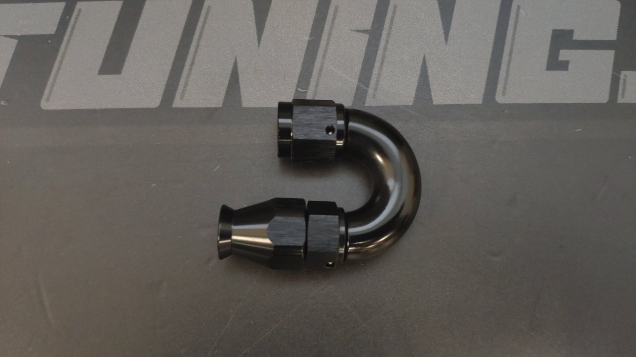 Фитинг AN4 180° Full Flow, под тефлоновый шланг PTFE