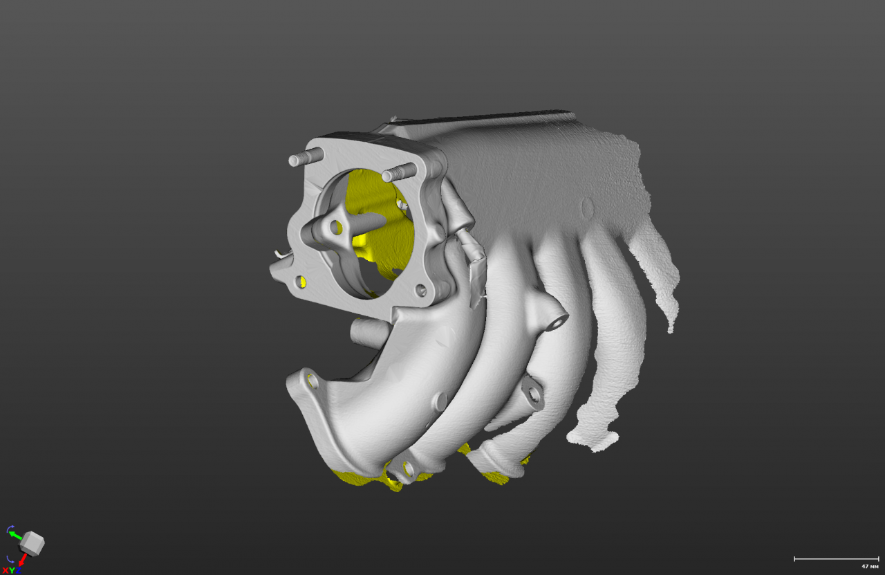 3D скан коллектор 2JZ-GTE vvti часть под дроссель