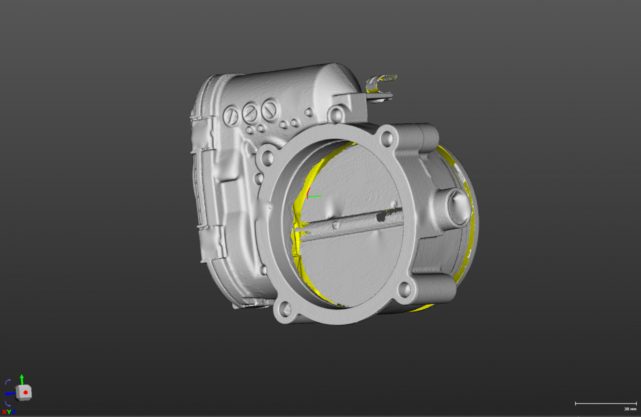 3D скан дроссельной заслонки Bosch 82мм