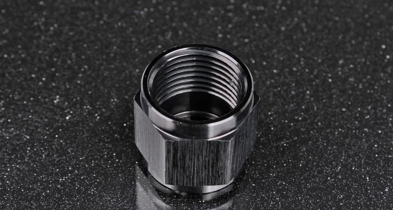 Фитинг гайка AN10 под алюминиевую трубку, черный, BLACKROCK LAB