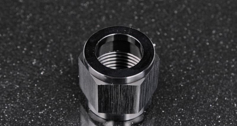 Фитинг гайка AN10 под алюминиевую трубку, черный, BLACKROCK LAB