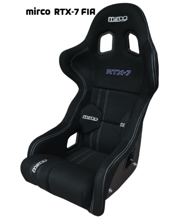 Mirco RTX-7 кресло для автоспорта велюр, черн