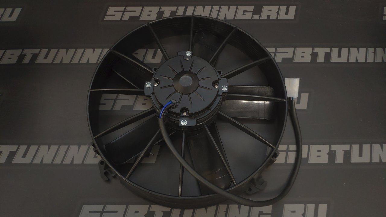 Вентилятор охлаждения (ВТЯГИВАЮЩИЙ) 12" (305мм) 12V производительность 3150 м³/ч