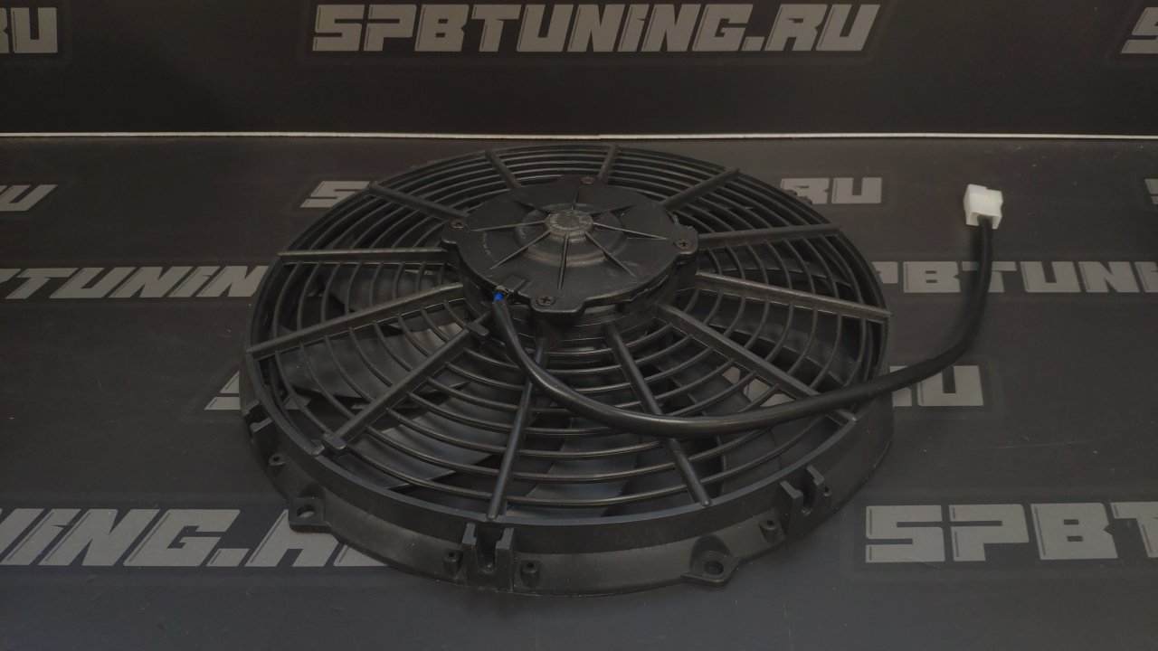 Вентилятор охлаждения (ВТЯГИВАЮЩИЙ) 12" (305мм) 12V производительность 2300 м³/ч