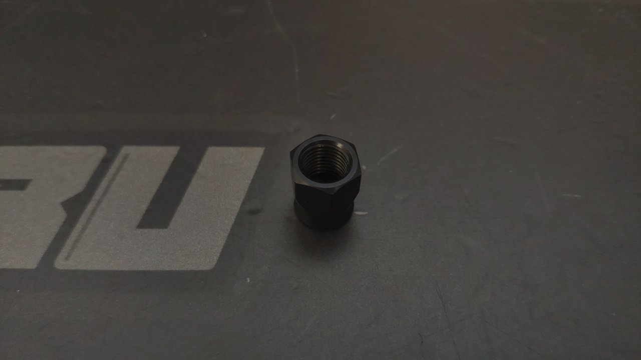 Фитинг мама AN3 D-03 алюминий черный, под опрессовку, Goodridge