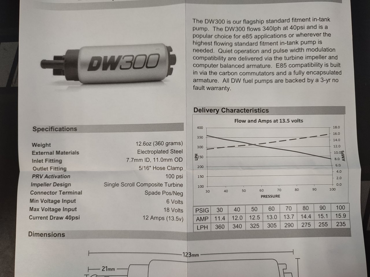 DeatschWerks насос топливный 340л\ч BMW E36 DW300