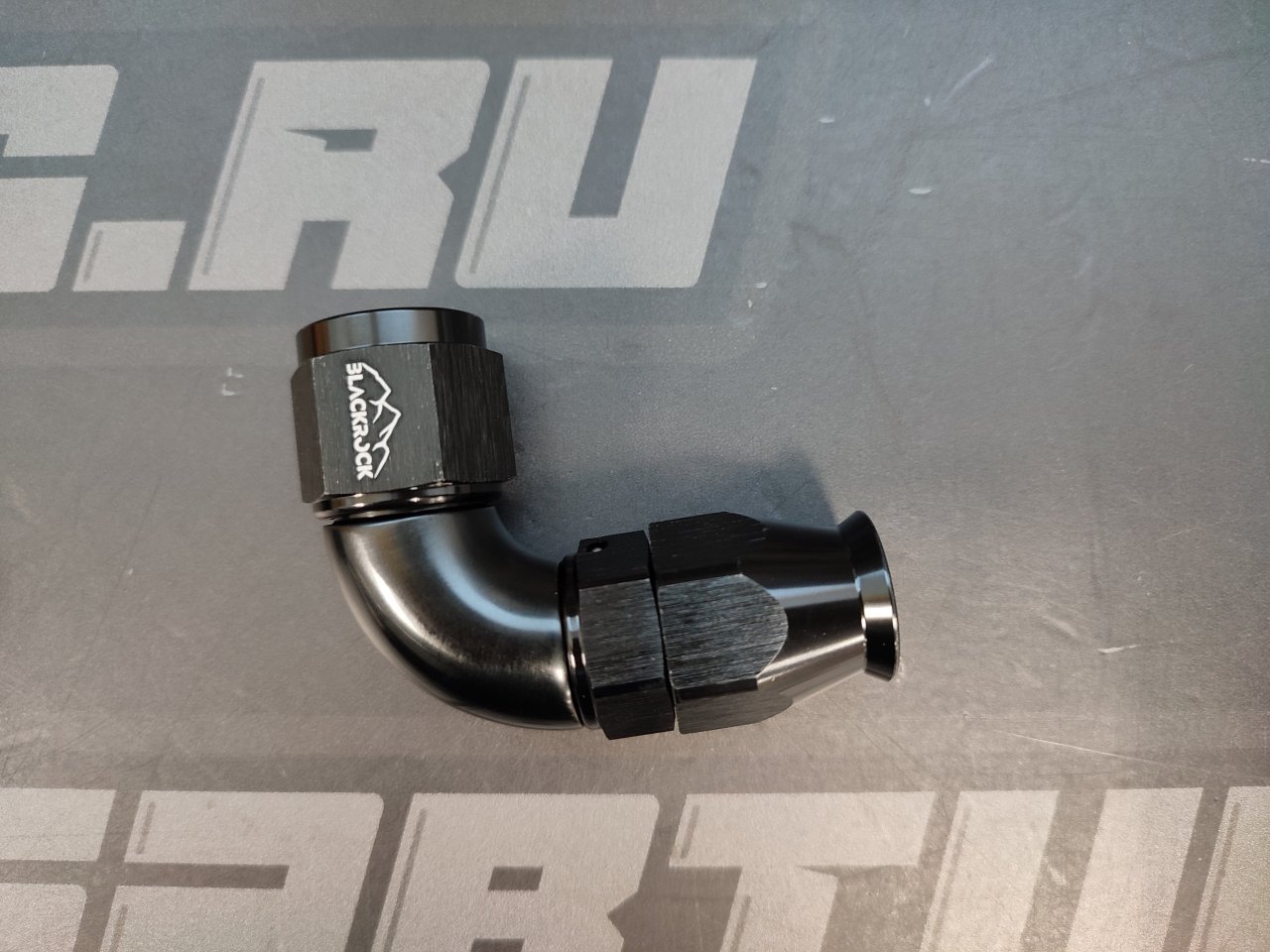 Фитинг полнопоточный AN8 90° Full Flow для тефлонового шланга PTFE