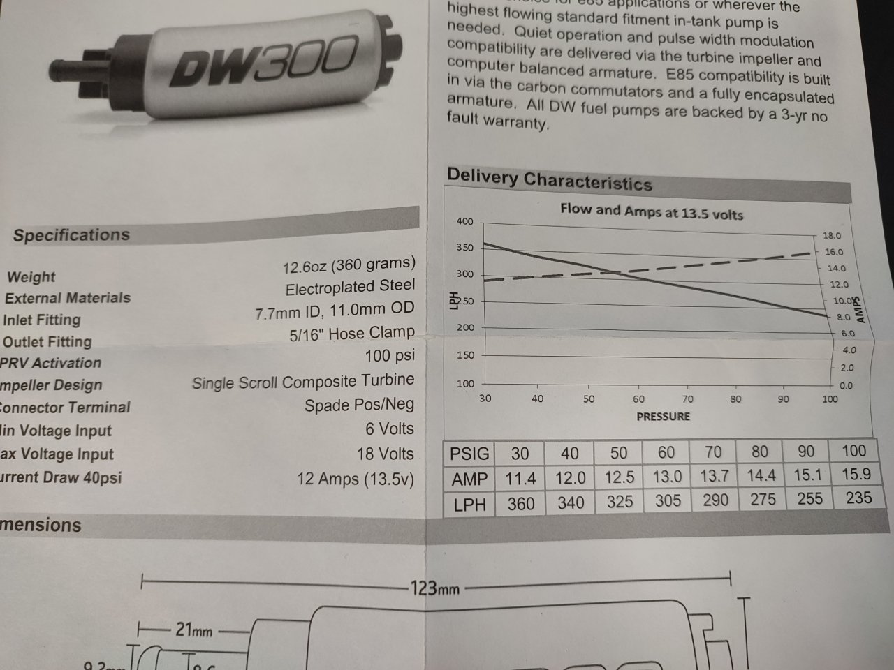 DeatschWerks насос топливный 340л\ч MMC Evo 8, 9 DW300