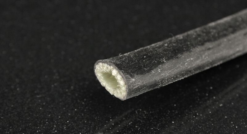 Термоизоляция шлангов и проводов с силиконовым покрытием 10 мм черная