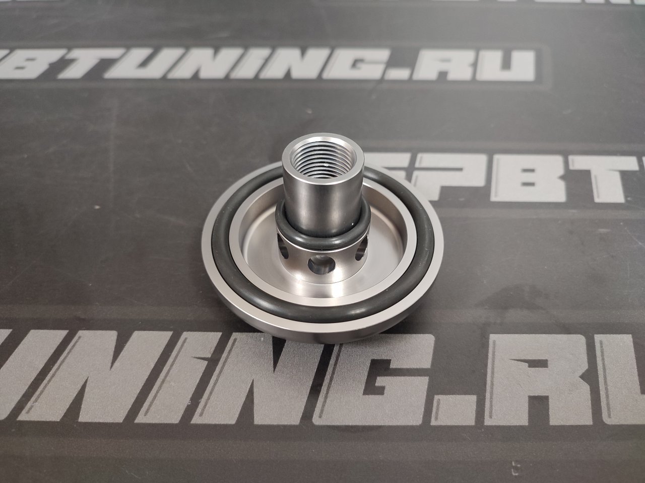 Крышка для выноса масляного фильтра резьба 3/4x16 (AN8) BLACKROCK LAB (Nissan/Toyota)