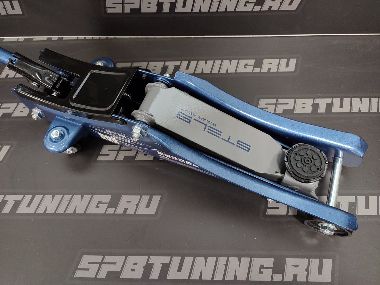 Домкрат подкатной 2т 80-380мм с низким подхватом STELS