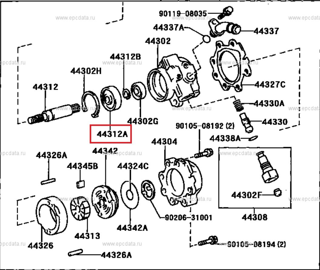 Подшипник ГУР 1JZ / 2JZ