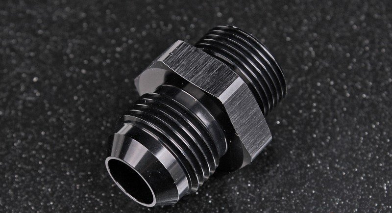 Фитинг AN12 - ORB10 (папа-папа) c резиновым кольцом