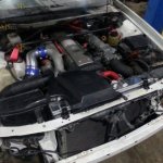 Пайп к штатному фильтру алюминий JZX100-gte