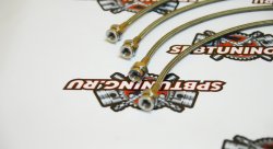 Комплект армированных тормозных шлангов SpbTuning для BMW e34-36. 