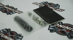 Гайки декоративные 8шт - черные