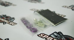 Гайки декоративные 8шт - фиолетовые