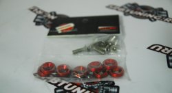 Шайбы декоративные 10шт - красные