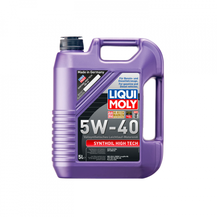 Liqui Moly 5W-40 Масло моторное синтетическое Synthoil High Tech 5 литров