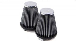  Фильтр нулевого сопротивления универсальный K&N Chrome Filter D=43 мм L=102 мм