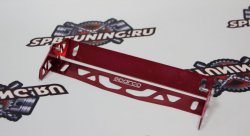 Крепление для номера авто (складное) Sparco красное алюминий