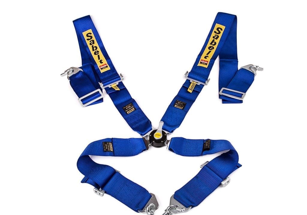 Ремни безопасности Sabelt 4х точечные быстросъемные синие